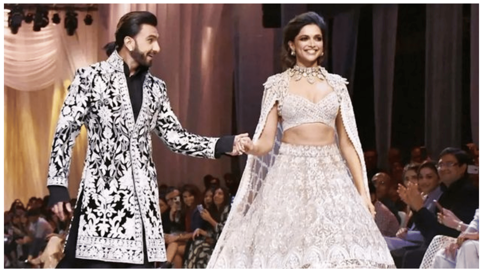Ranveer Singh Deepika Padukone Romantic Photos from Mijwan Fashion Show 2022 of Manish Malhotra