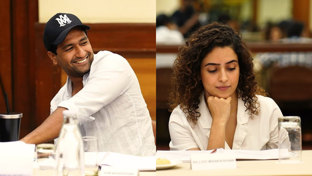 Sam Bahadur Movie Updates Vicky Kaushal Sanya Malhotra Meghna Gulzar Reading Session Latest Photos