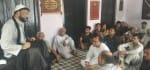 घेरशांमू खां में मजलिस में बोलते फरहत अली जैदी। संवाद