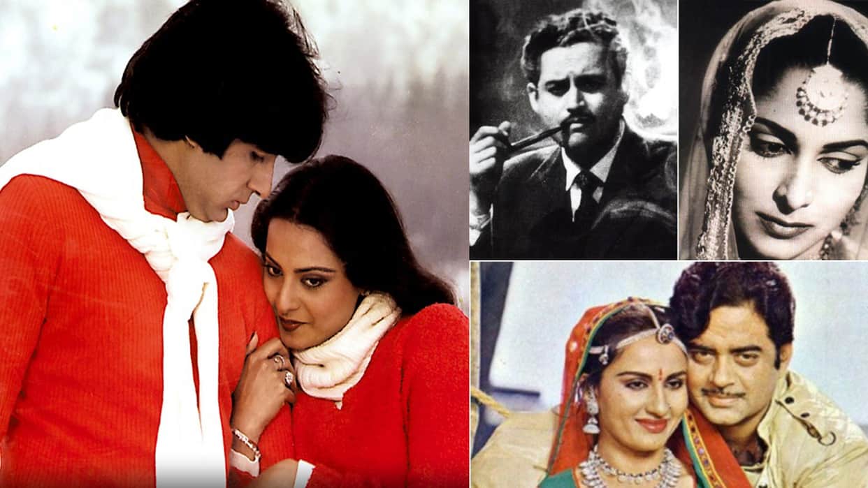 celeb love stories satrughan reena  dharmendra meena kumari amitabh rekha guru dutt waheeda love and breakup