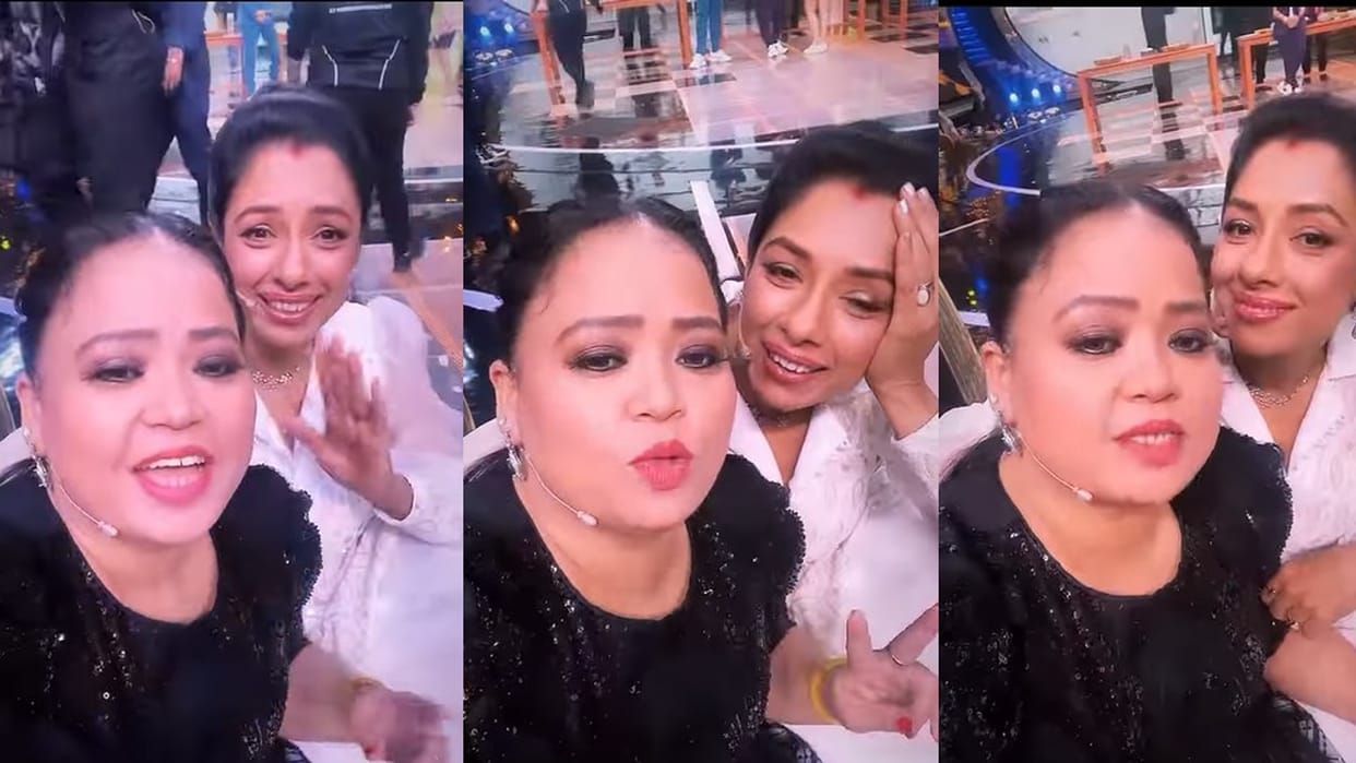 Bharti Singh shared a funny video with Anupama aka Rupali Ganguly from sets of  Ravivaar with Star Parivaar