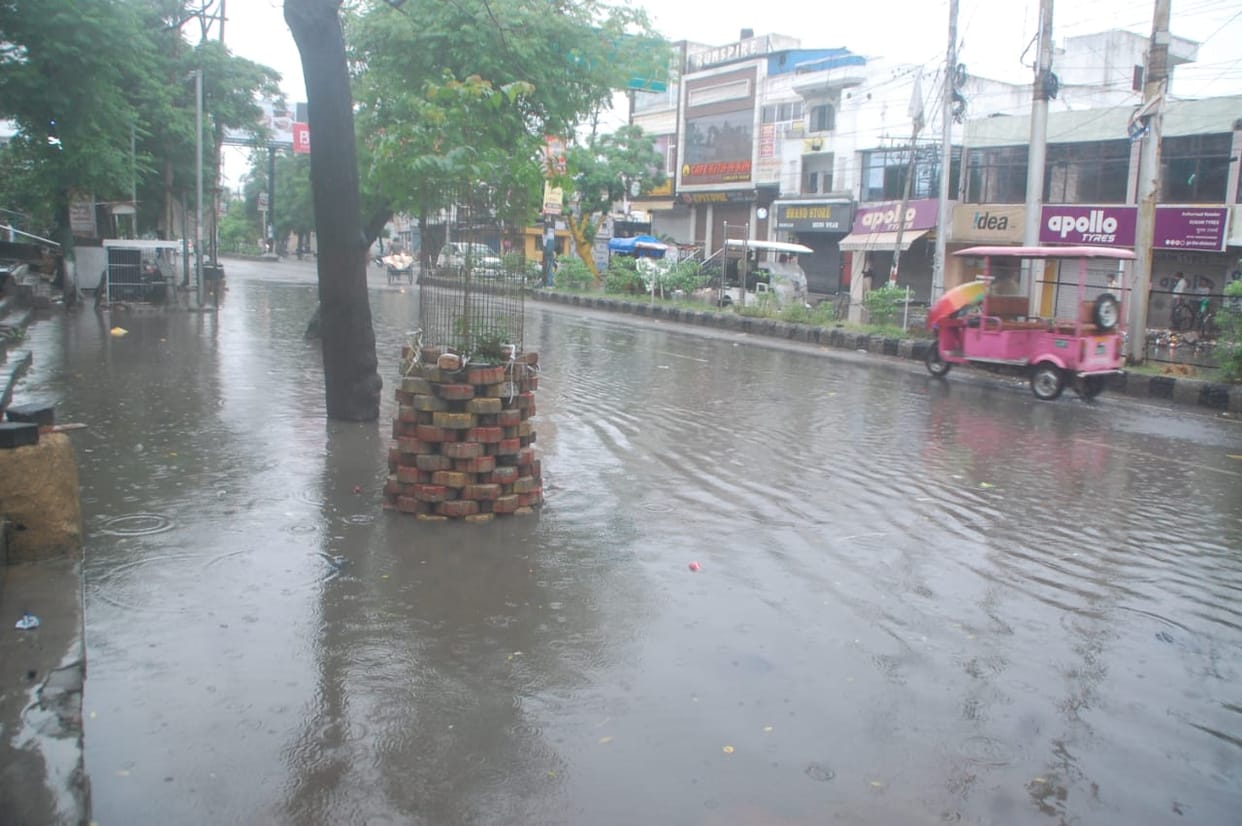 The rain brought disaster with relief
