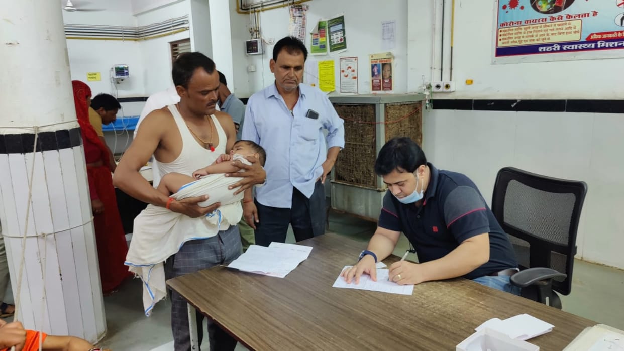 13 month old child was seriously injured by electrocution in Chhatarpur