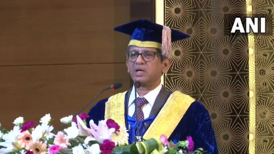 CJI NV Ramana addresses 5th convocation ceremony of Hidayatullah Law University