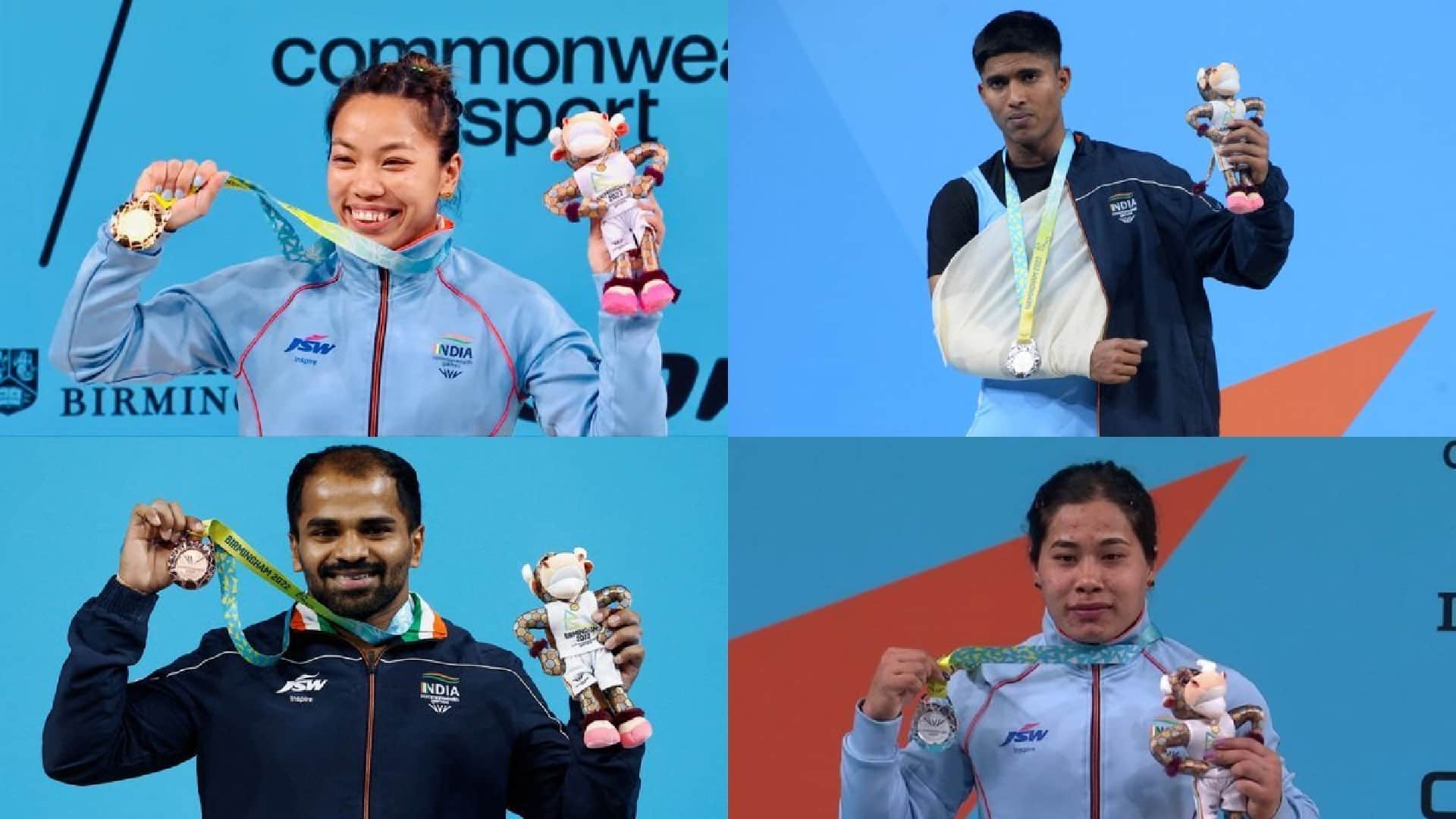 Sanket, Gururaja, mirabai chanu and bindyarani statement after winning medal in CWG 2022