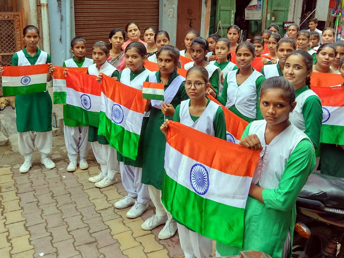 Rally taken out under tricolor campaign from house to house