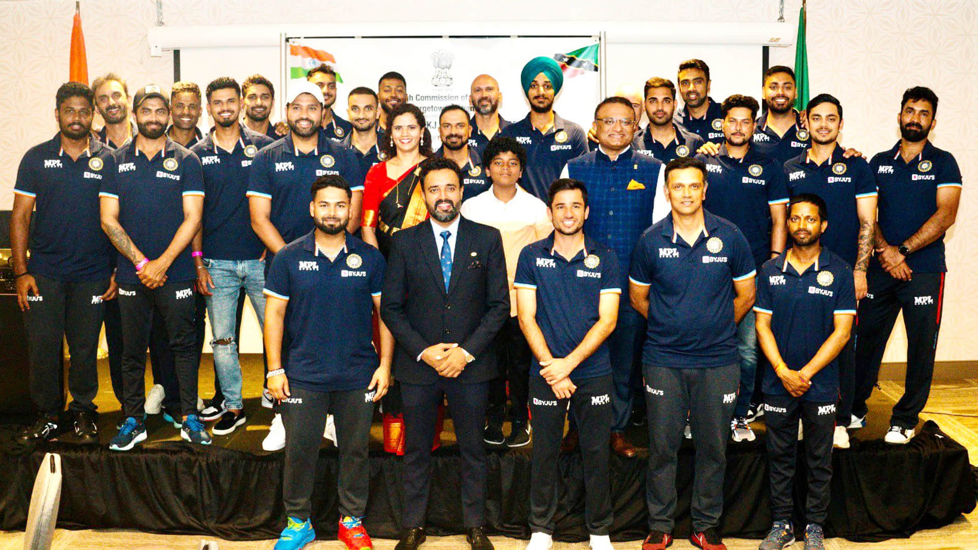 Photos from an official reception of Team India hosted by the High Commissioner Dr KJ srinivas in St Kitts