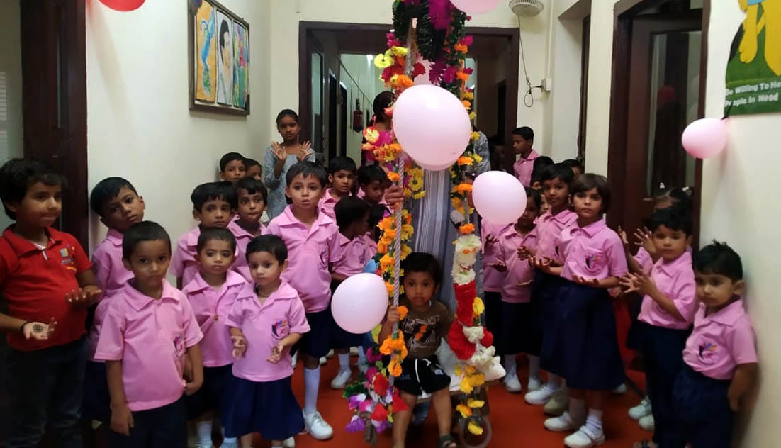 Schools colorful program on the eve of Hariyali Teej