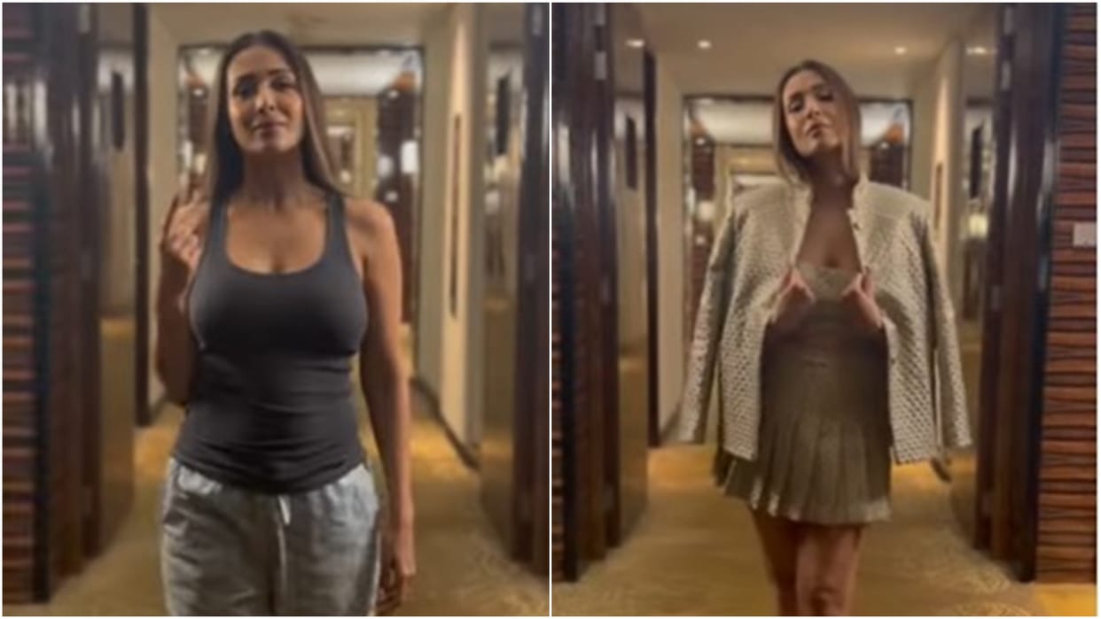 Actress Malaika arora latest transition video went viral on internet