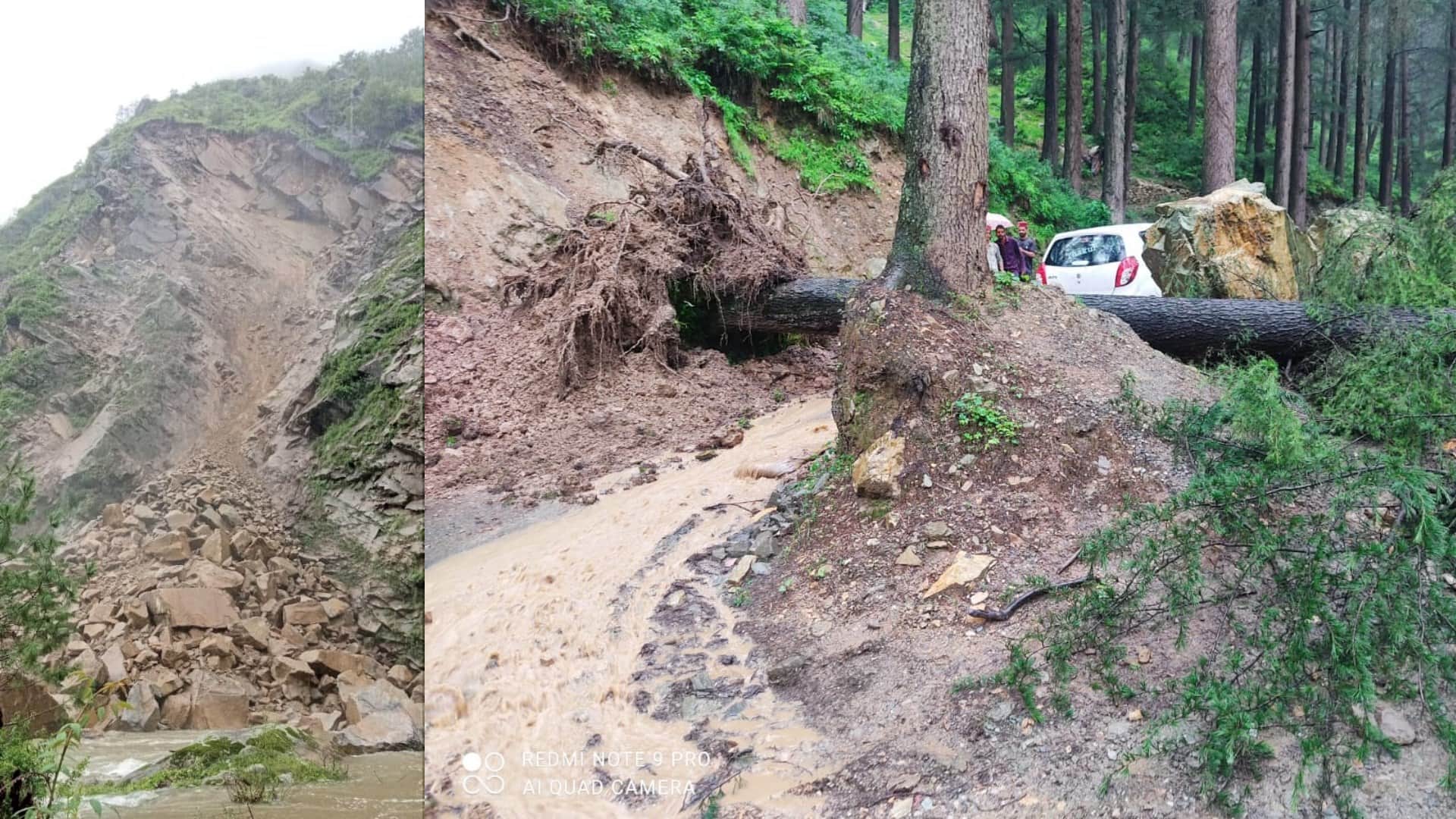 Himachal Weather news:cloudburst in Kangra flash flood in beas river manali