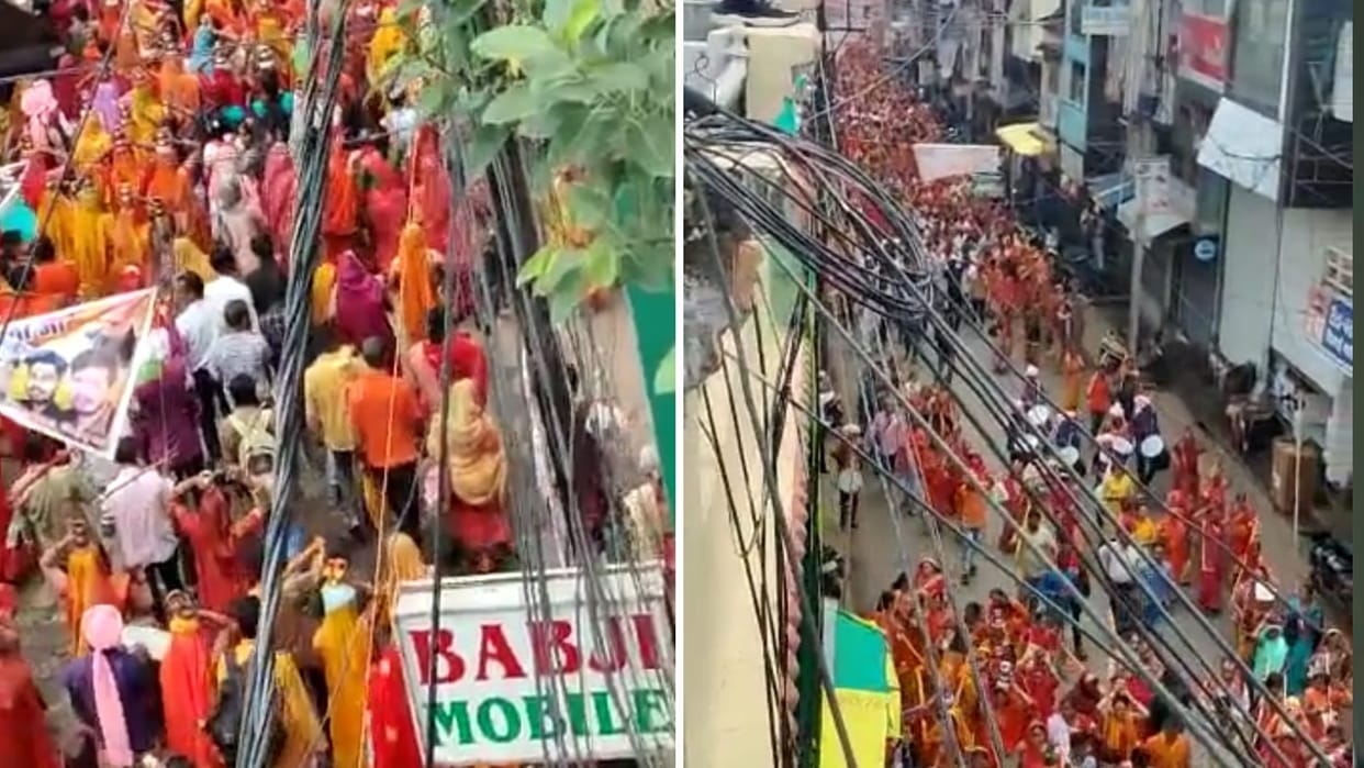 Grand Kanwar Yatra was taken out for the first time in Sehore