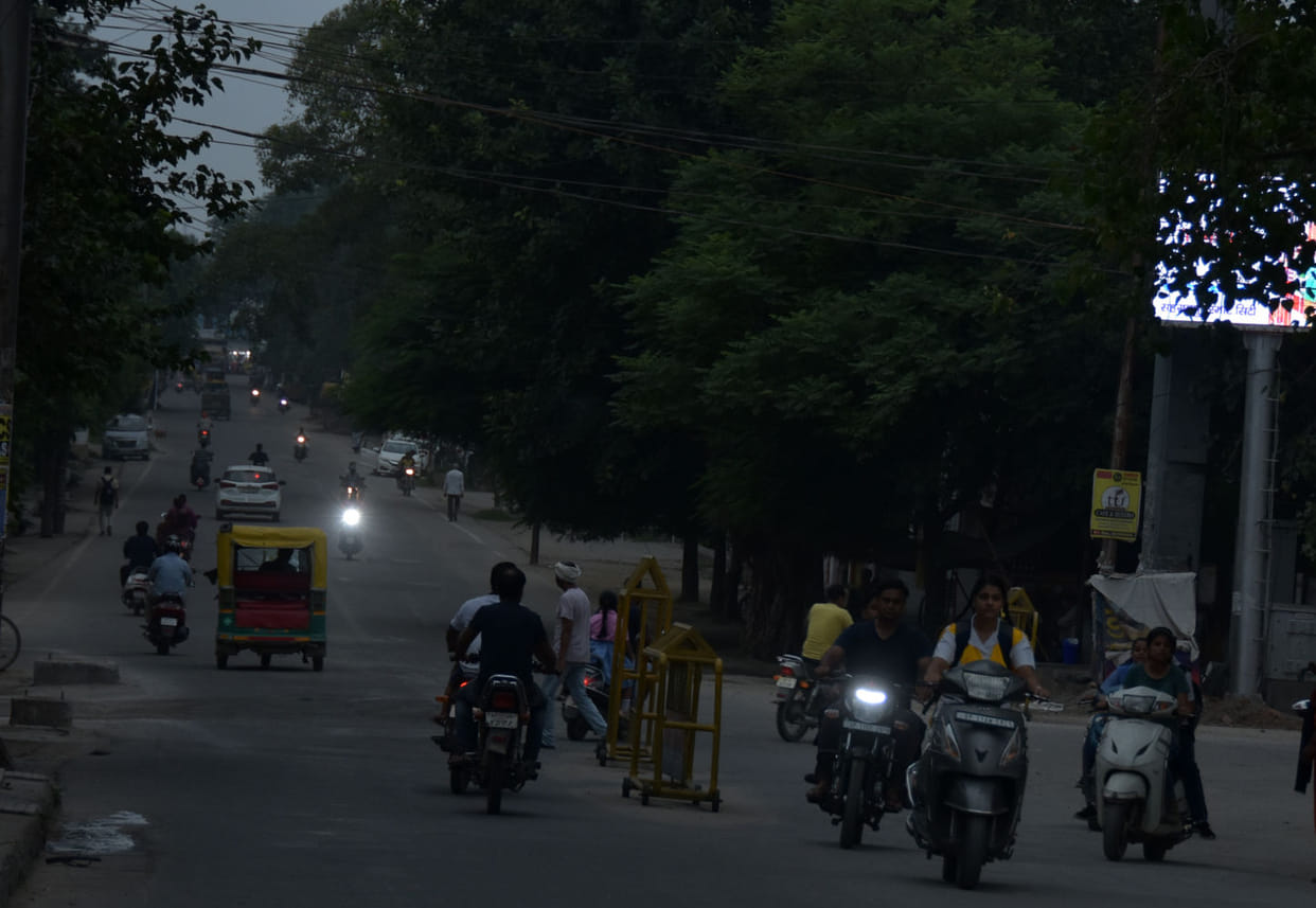 Mud and waterlogging across the city due to four hours of drizzle
