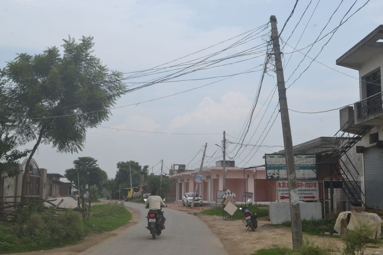 Two years ago the city was built, the village was getting electricity