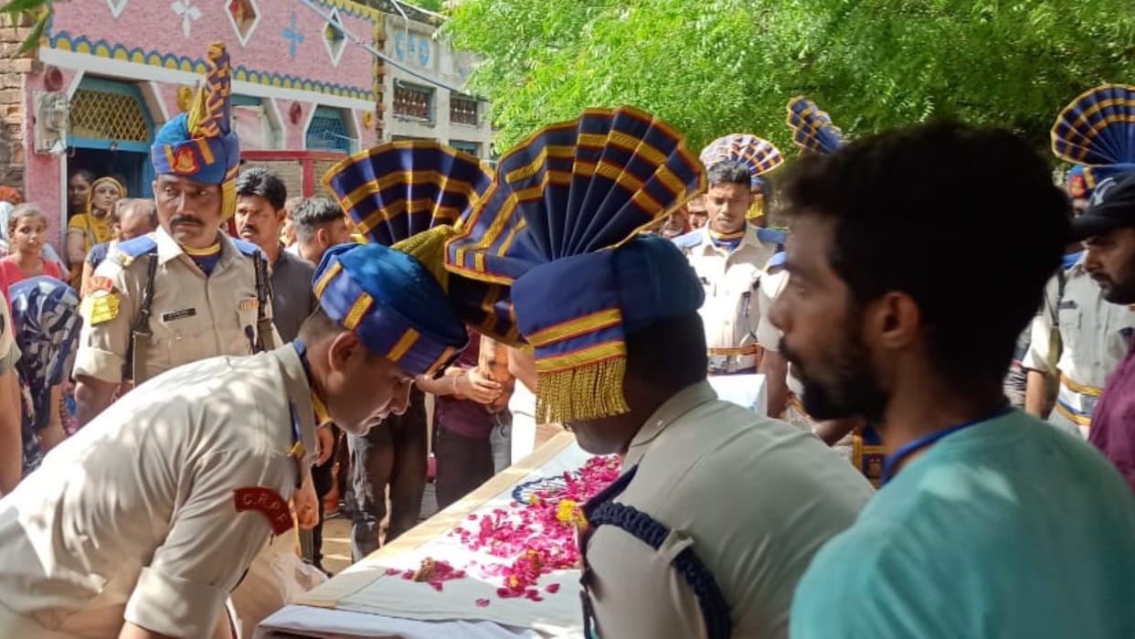 CRPF jawan Mohar Singh was martyred while on duty in Amarnath in Bhid district