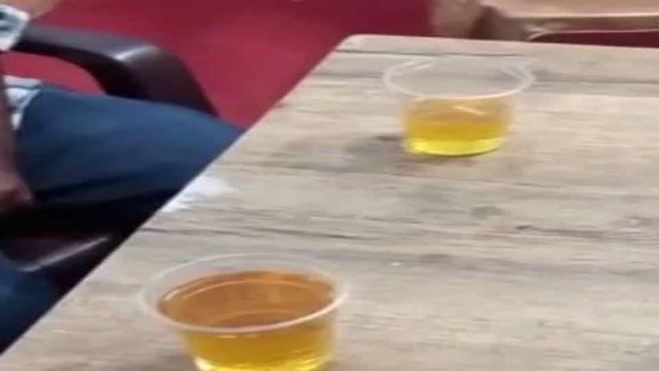 Employees drink wine in ABSA office video goes viral in firozabad