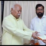 महाराष्ट्र के सीएम एकनाथ शिंदे और डिप्टी सीएम देवेंद्र फडणवीस की आरएसएस प्रमुख मोहन भागवत से मुलाकात