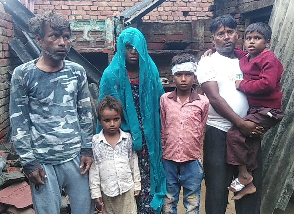 Hathras: Couple and three children buried under debris due to collapse of house's roof