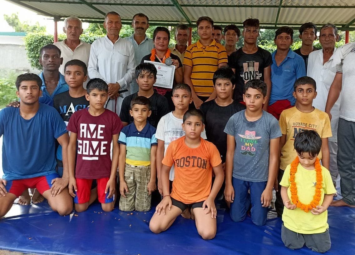 Three wrestlers of Pachanda Kalan won medals in Dasna