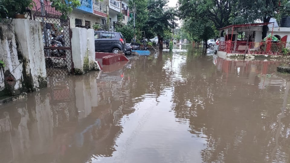 Waterlogging in Panchkula after Heavy Rain