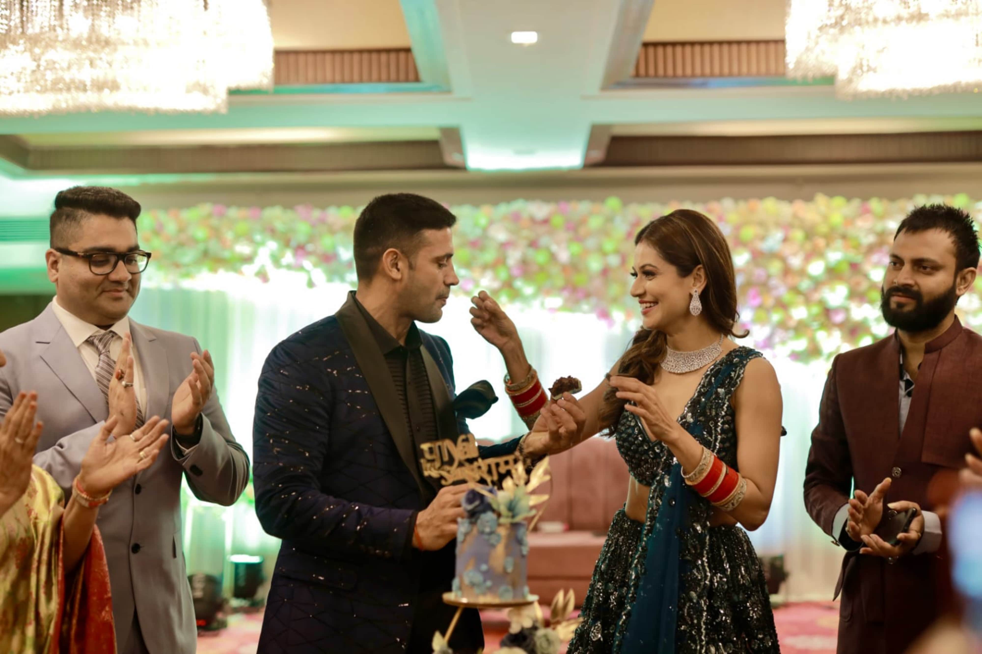 After Agra and Delhi, Sangram Singh and Payal Rohatgi hosted a grand reception at Ahmedabad