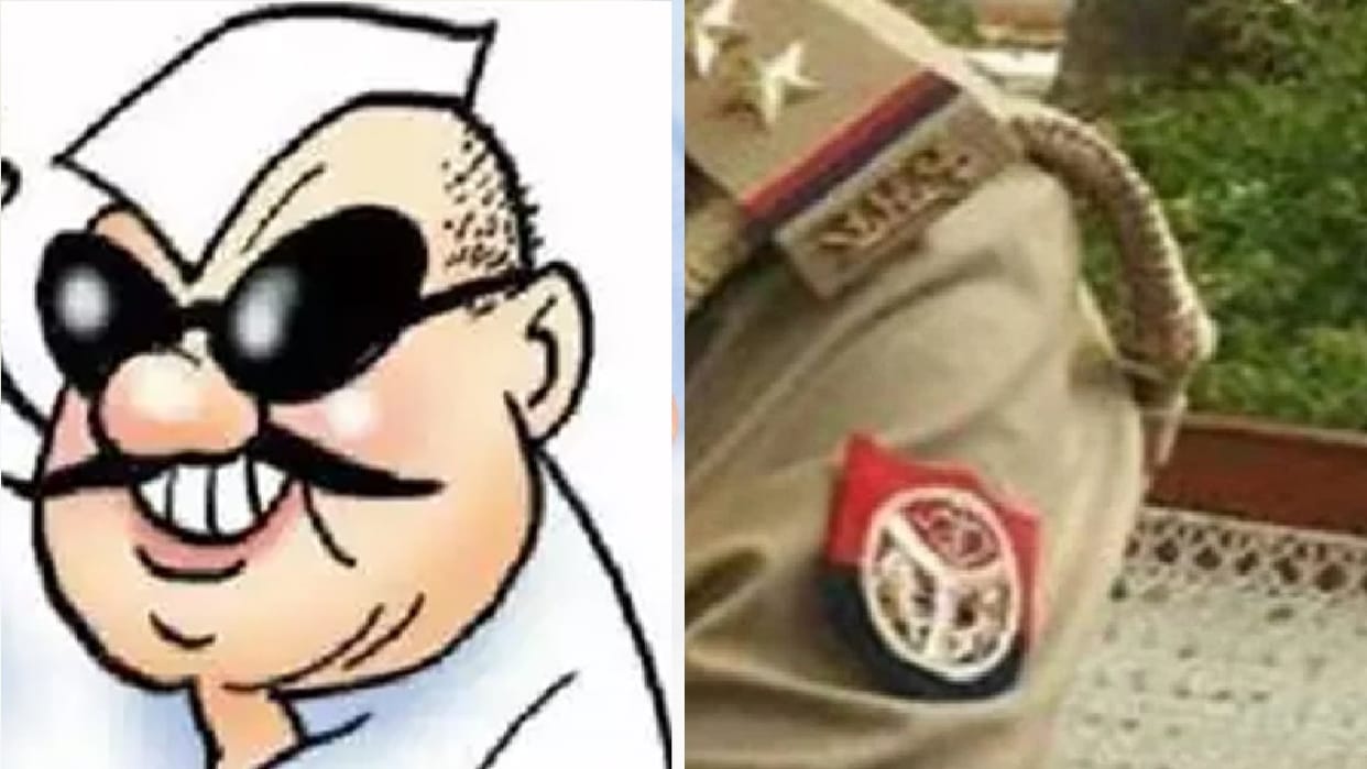 A dispute broke out between a BJP leader and inspector at Khereshwar Chowki in Aligarh