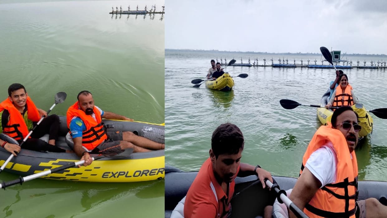 Kayaking started in Ramgarh Tal Gorakhpur