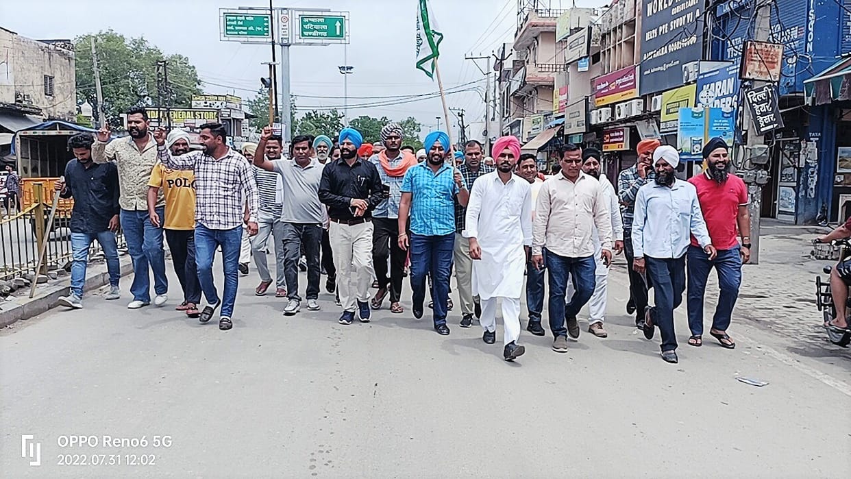 Farmers took out fury march, Kurukshetra