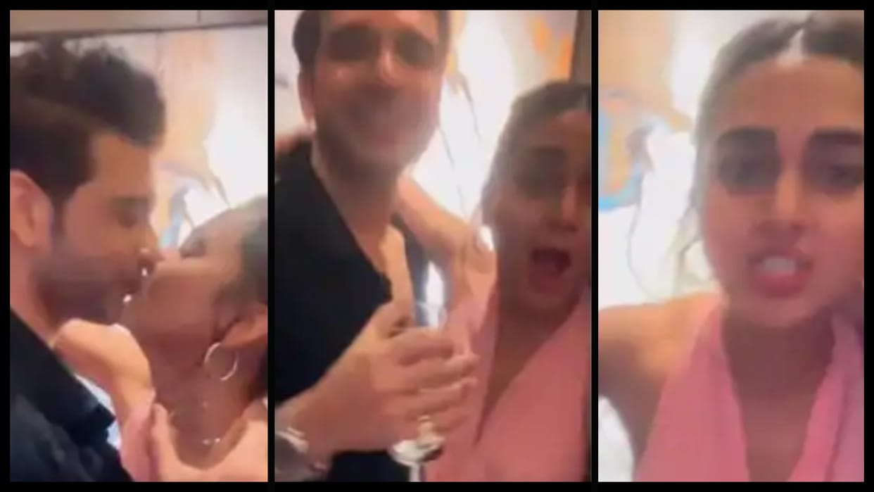 Tejasswi Prakash Karan Kundra leaked kissing video viral on internet