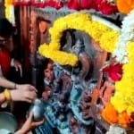 महानिर्वाणी अखाड़ा के महंत संत श्री विनीत गिरी महाराज ने किए दर्शन।