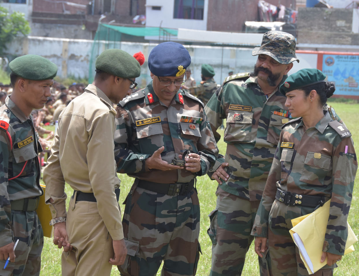 NCC officers of various battalions inspected