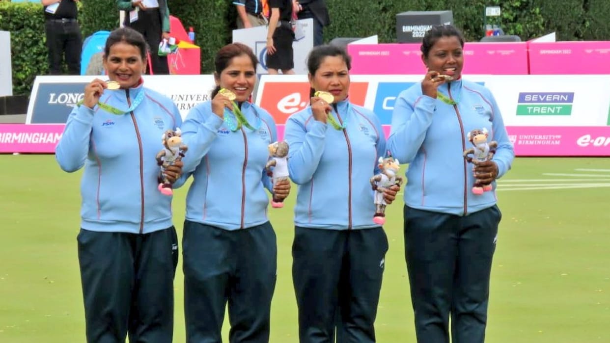 CWG 2022 India won gold medal first time in lawn ball women's team created history by defeating South Africa
