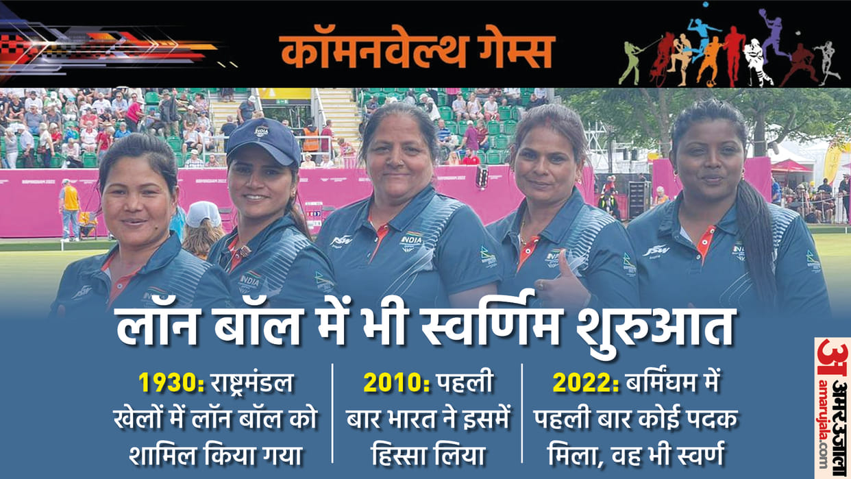 Commonwealth Games 2022: Indian women Team historic 1st medal in lawn bowls in Birmingham News Update in Hindi