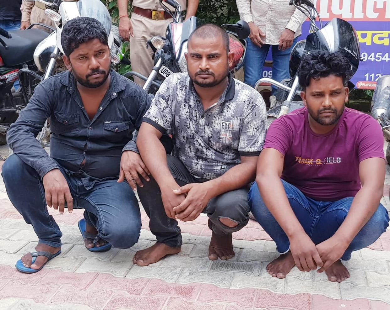 Three vicious arrested with 12 stolen bikes