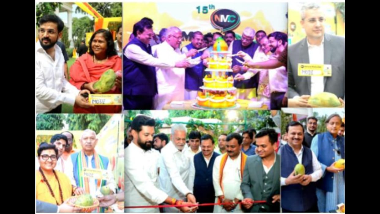 Ramesh Awasthi organized biggest mango festival of India Shashi Tharoor Gajendra Singh Shekhawat Sadhvi Jyoti