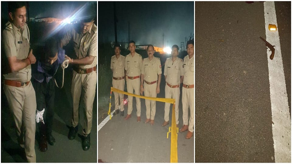 Mathura police encounter with miscreants soldier injured