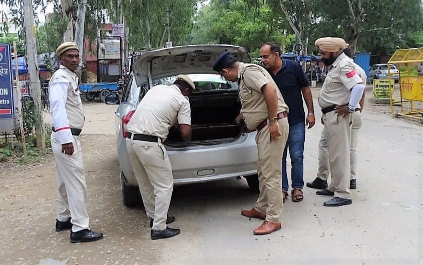 On the day of police presence, the public got a sense of security, kurukshetra