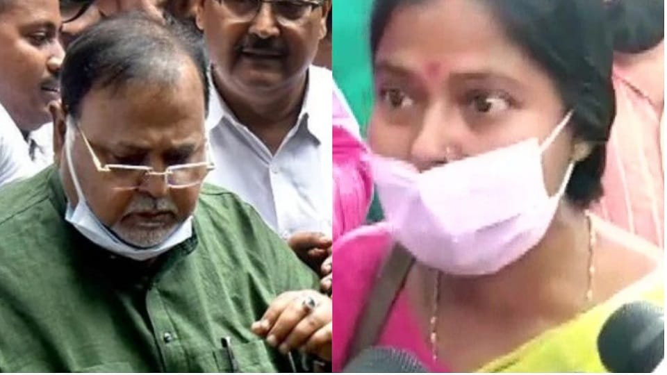 Woman threw slippers on former minister Partha Chatterjee in kolkata