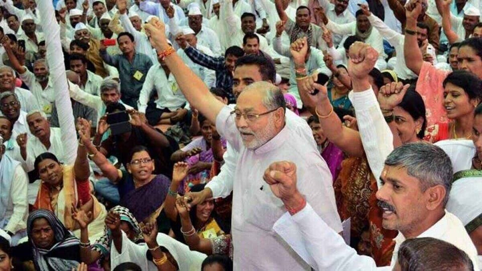 PM Modi brother Prahlad Modi stages Dharna, demanding West Bengal ration model across the country