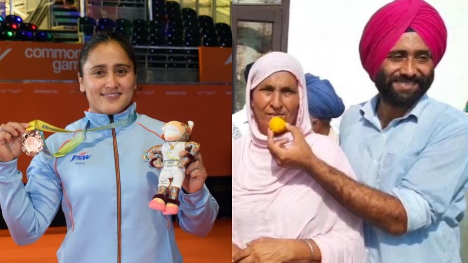 Weightlifter Harjinder Kaur from Mehs village of Nabha win bronze medal in Commonwealth Games