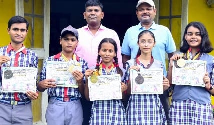 Five children of KV selected in national sports competition