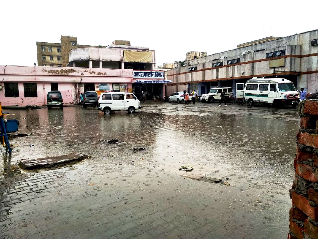 Farmers' faces blossomed due to heavy rain, trouble due to waterlogging