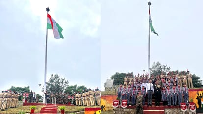 धर्मशाला में फहराया 75 फीट ऊंचा राष्ट्रीय ध्वज