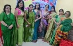 तीज महोत्सव मनातीं चित्रगुप्त कायस्थ सभा की सदस्य।