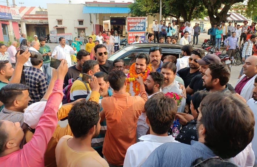 A grand welcome to film producer Wasim Qureshi