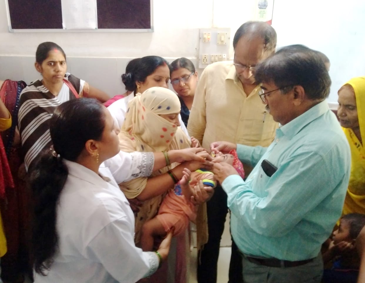 Give Vitamin-A supplements to children to increase immunity