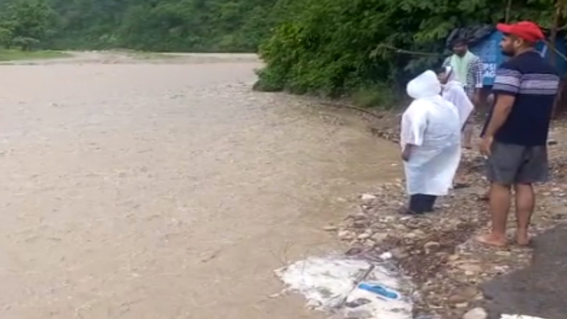 many villages were contact cut off due to floods in the rainy rivers in Saharanpur see pictures