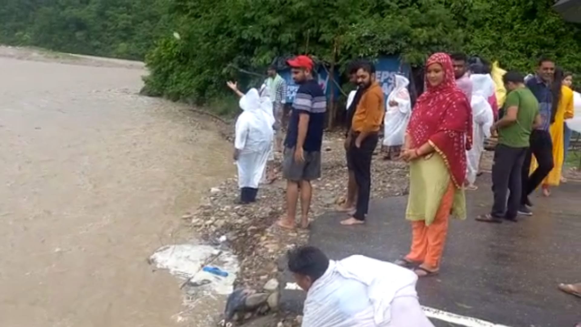 many villages were contact cut off due to floods in the rainy rivers in Saharanpur see pictures