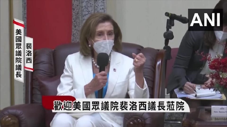 Nancy Pelosi Taiwan visit increases tension between US-China