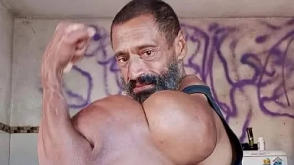 A BRAZILIAN bodybuilder and TikTok star pumping himself up with oil has died on his 55th birthday