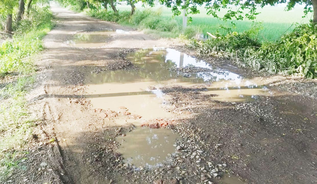 Expressed anger in protest against the deteriorating condition of the roads